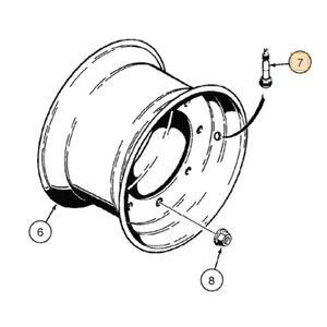 Válvula de Pressão de Aço para Pneus - Case 148506A1