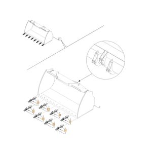 Trava do Dente de Caçamba - CASE 84168132